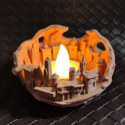 Sand city - Đế nến LED tealight