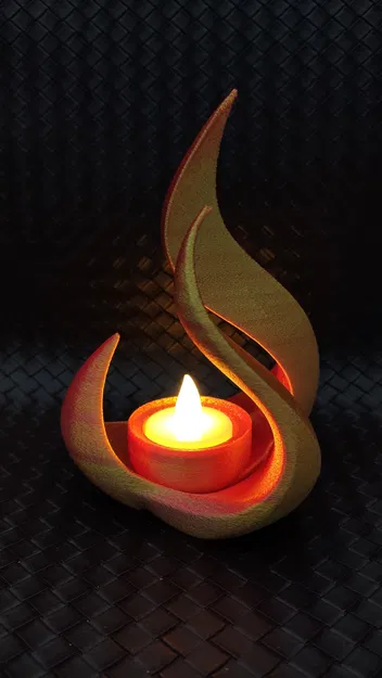 Wild Flame - Đế cắm nến LED hình ngọn lửa - không cần support - Image 3