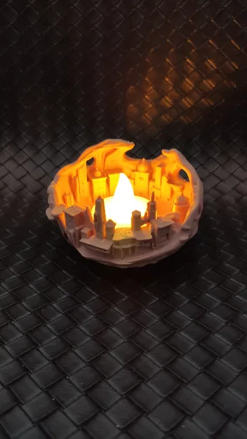 Sand city - Đế nến LED tealight - Image 3