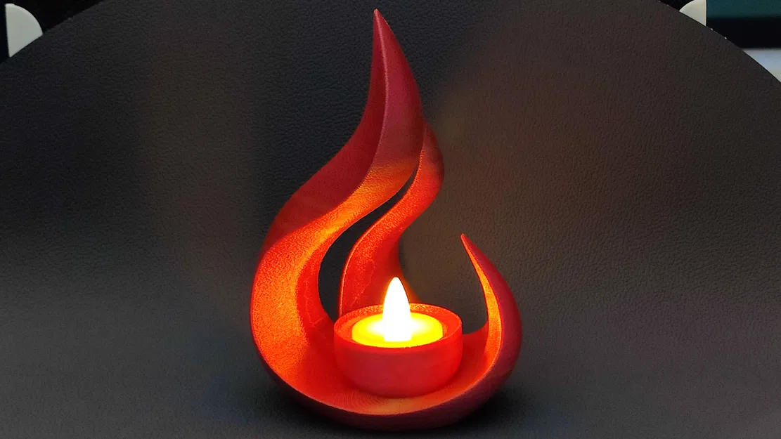 Wild Flame - Đế cắm nến LED hình ngọn lửa - không cần support - Image 4