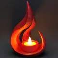 Wild Flame - Đế cắm nến LED hình ngọn lửa - không cần support - Thumbnail 4