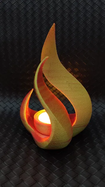 Wild Flame - Đế cắm nến LED hình ngọn lửa - không cần support - Image 6