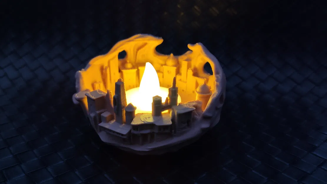 Sand city - Đế nến LED tealight - Image 6