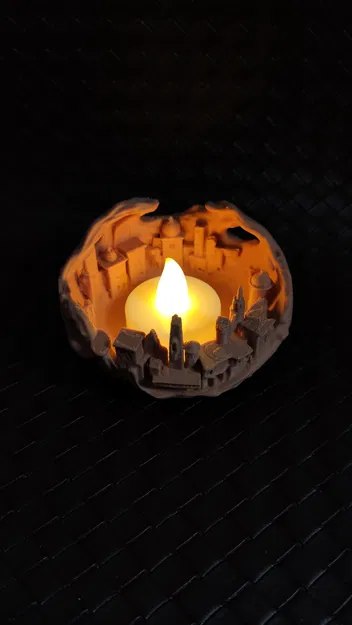 Sand city - Đế nến LED tealight - Image 7