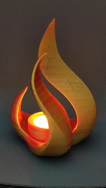 Wild Flame - Đế cắm nến LED hình ngọn lửa - không cần support - Image 8