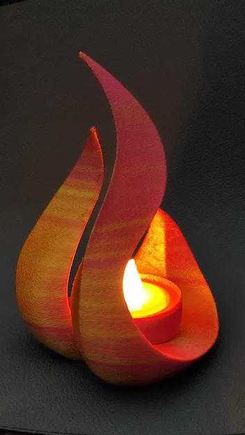 Wild Flame - Đế cắm nến LED hình ngọn lửa - không cần support - Image 9