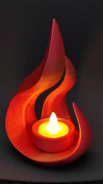 Wild Flame - Đế cắm nến LED hình ngọn lửa - không cần support - Image 10