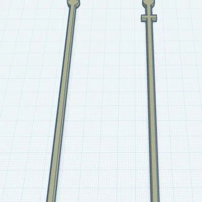 Bộ phụ kiện giáo cho mô hình Dummy 13 và Carbon 13 in 3D