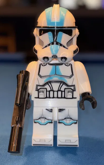 Star Wars Clone Trooper - 501st Legion Brick MegaFigure (Tỷ lệ 5:1) - Image 1