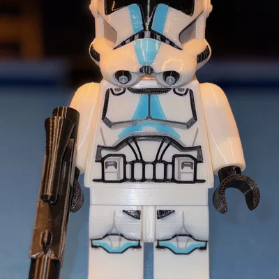 Star Wars Clone Trooper - 501st Legion Brick MegaFigure (Tỷ lệ 5:1)