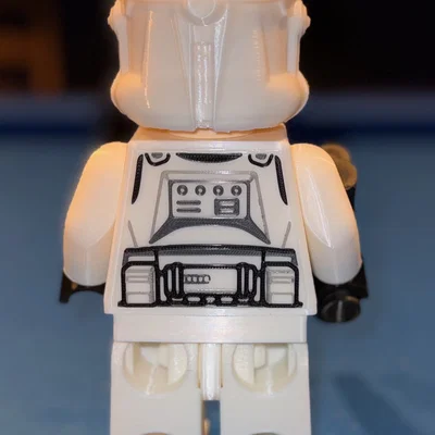 Star Wars Clone Trooper - 501st Legion Brick MegaFigure (Tỷ lệ 5:1)