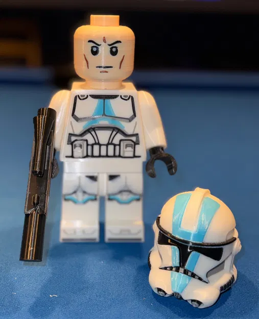 Star Wars Clone Trooper - 501st Legion Brick MegaFigure (Tỷ lệ 5:1) - Image 5