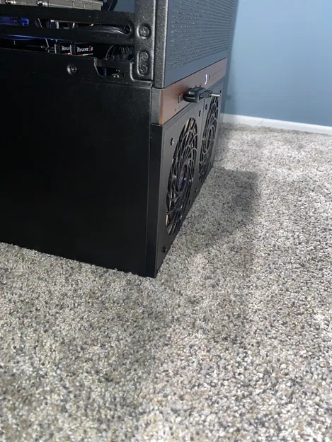 Ngàm gắn quạt trước Noctua A12x15 tối ưu luồng khí cho Jonsbo N6 - Image 3