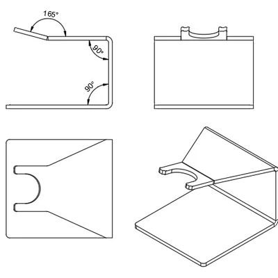 Giá đỡ hỗ trợ chiết rót túi Bag-in-Box tiện lợi in 3D