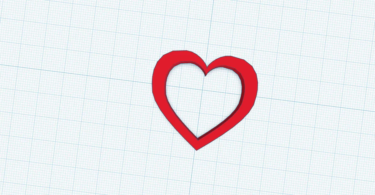 Mô hình trái tim 3D đơn giản, đẹp mắt dùng để trang trí quà tặng - Image 1