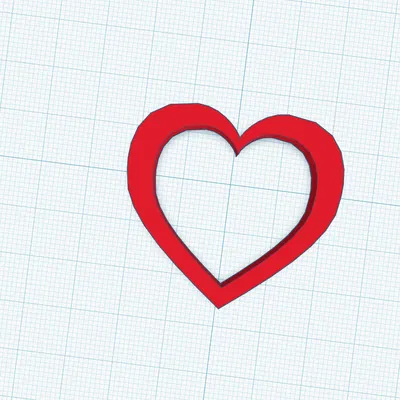 Mô hình trái tim 3D đơn giản, đẹp mắt dùng để trang trí quà tặng