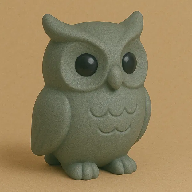 Mô hình Cú nhỏ phong cách Retro - Image 1