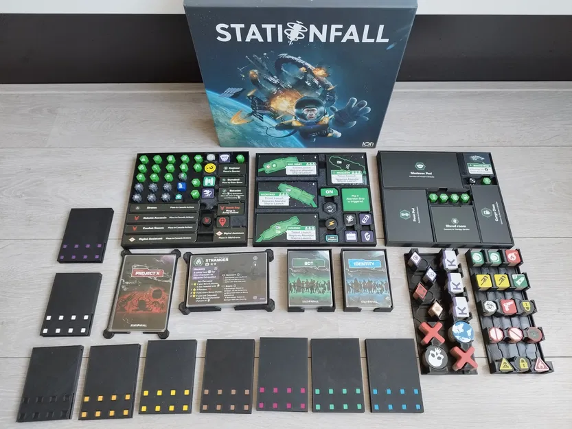 Giải pháp lưu trữ / khay đựng (insert) cho boardgame Stationfall - Image 1