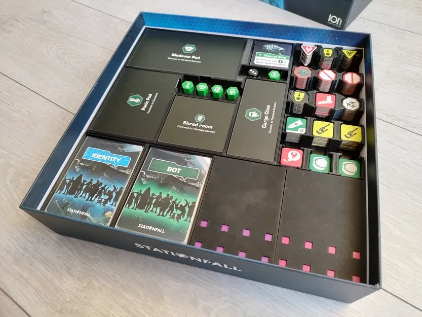 Giải pháp lưu trữ / khay đựng (insert) cho boardgame Stationfall - Image 2