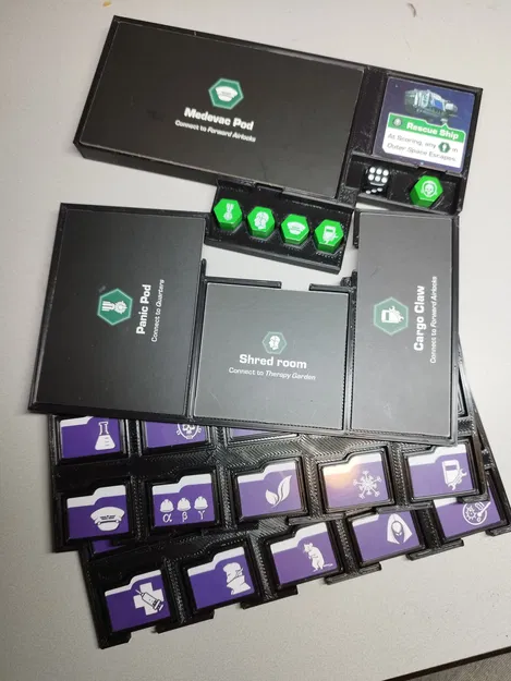 Giải pháp lưu trữ / khay đựng (insert) cho boardgame Stationfall - Image 28