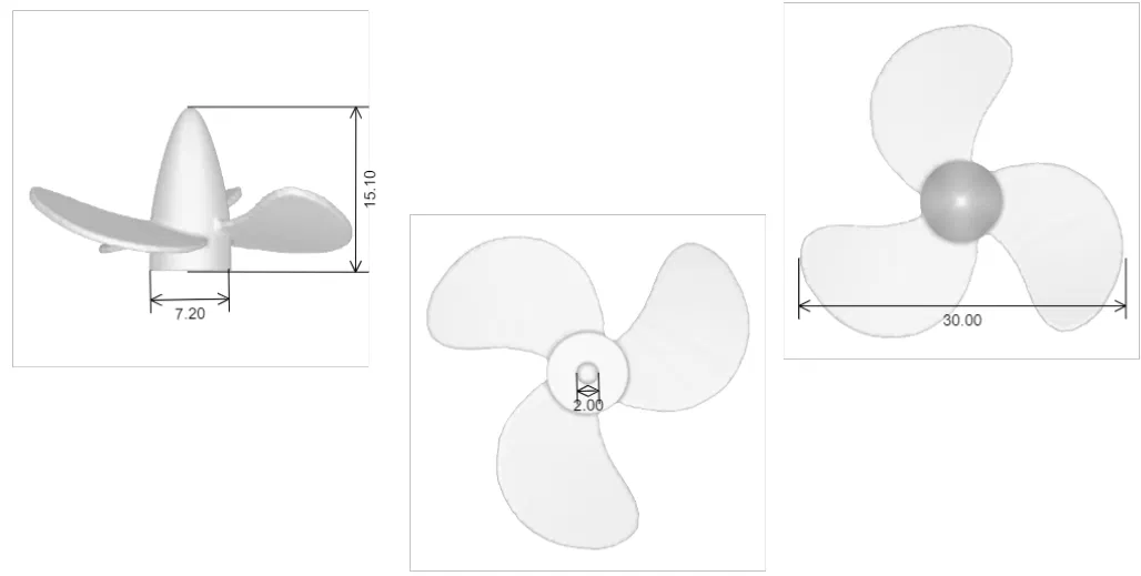 Chân vịt cho thuyền đồ chơi hoặc thuyền RC - Image 2