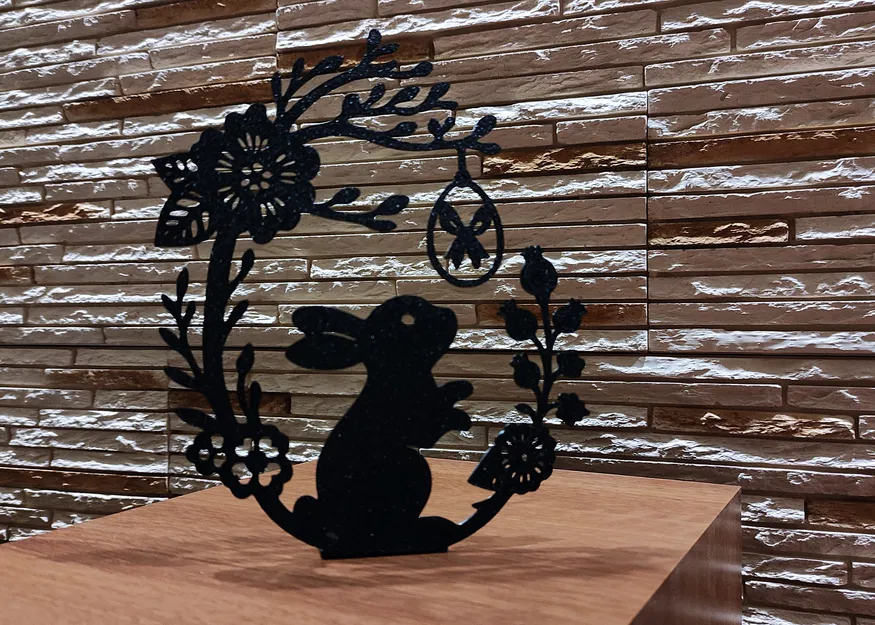 Mô hình trang trí 3D Phục sinh – Chú thỏ và trứng Phục sinh - Image 2