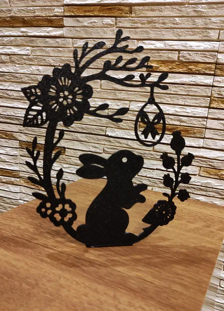 Mô hình trang trí 3D Phục sinh – Chú thỏ và trứng Phục sinh - Image 3