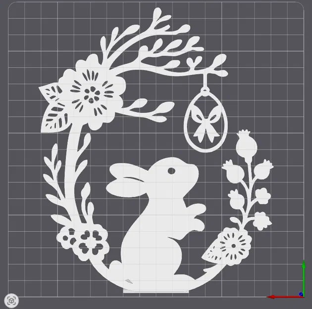 Mô hình trang trí 3D Phục sinh – Chú thỏ và trứng Phục sinh - Image 4