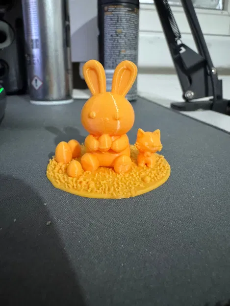 Mô hình in 3D thỏ và mèo đáng yêu trang trí bàn làm việc - Image 3