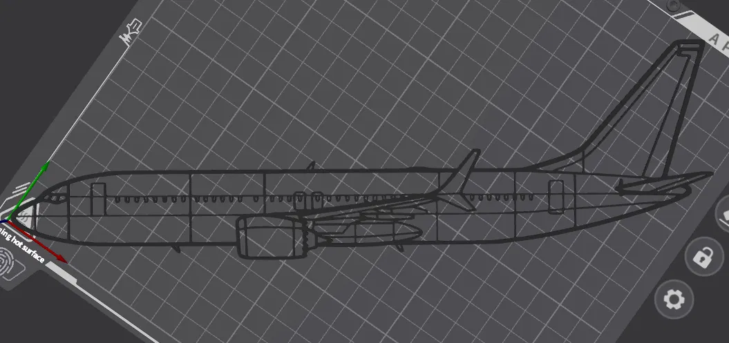 Mô hình trang trí tường máy bay Boeing 737 (Wall Art) độc đáo - Image 2