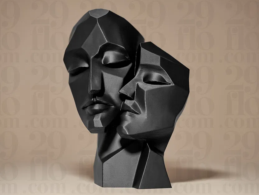 Tượng điêu khắc khuôn mặt (Faces Sculpture) nghệ thuật - Image 1