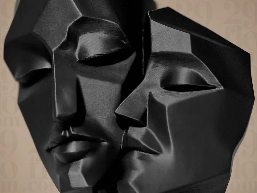 Tượng điêu khắc khuôn mặt (Faces Sculpture) nghệ thuật - Image 2