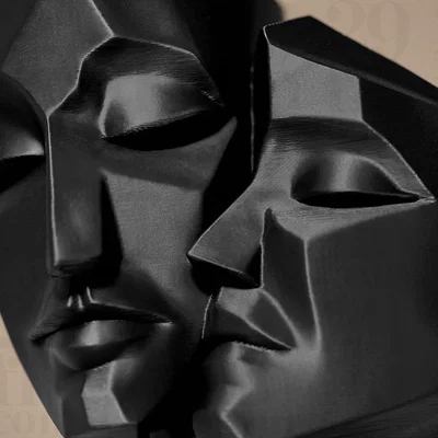 Tượng điêu khắc khuôn mặt (Faces Sculpture) nghệ thuật