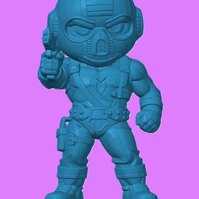 Mô hình Copperhead phiên bản Chibi - Tượng để bàn G.I. Joe cực chất