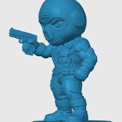 Mô hình Copperhead phiên bản Chibi - Tượng để bàn G.I. Joe cực chất