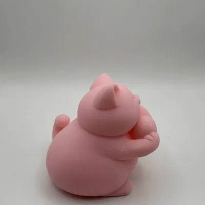 Giá đỡ laptop hình chú mèo mập sáng tạo - Phụ kiện bàn làm việc