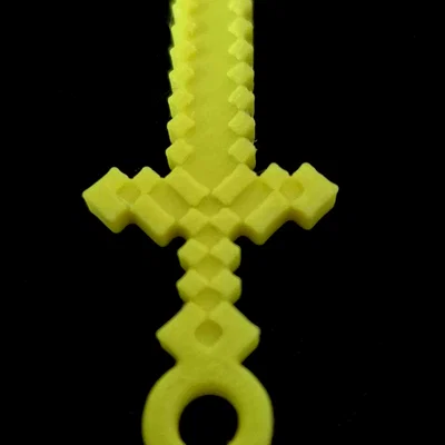 Bộ sưu tập móc khóa công cụ Minecraft in 3D độc đáo