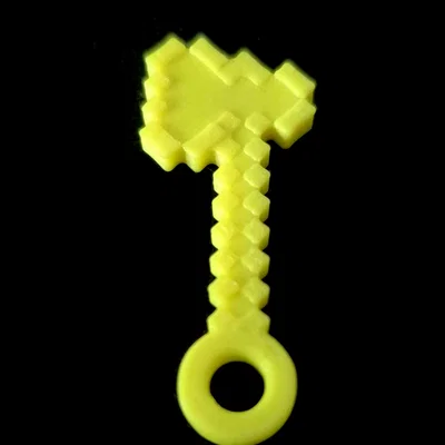 Bộ sưu tập móc khóa công cụ Minecraft in 3D độc đáo