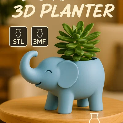 Chậu trồng sen đá hình voi – Điểm nhấn thú vị cho ngôi nhà của bạn