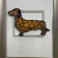 Mô hình trang trí chú chó Dachshund hình học - Ý tưởng quà tặng độc đáo - Thumbnail 2