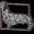Mô hình trang trí chú chó Dachshund hình học - Ý tưởng quà tặng độc đáo - Thumbnail 6