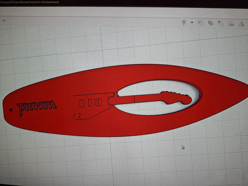 Mô hình 3D guitar ván lướt sóng Masayoshi Takanaka độc đáo - Image 1