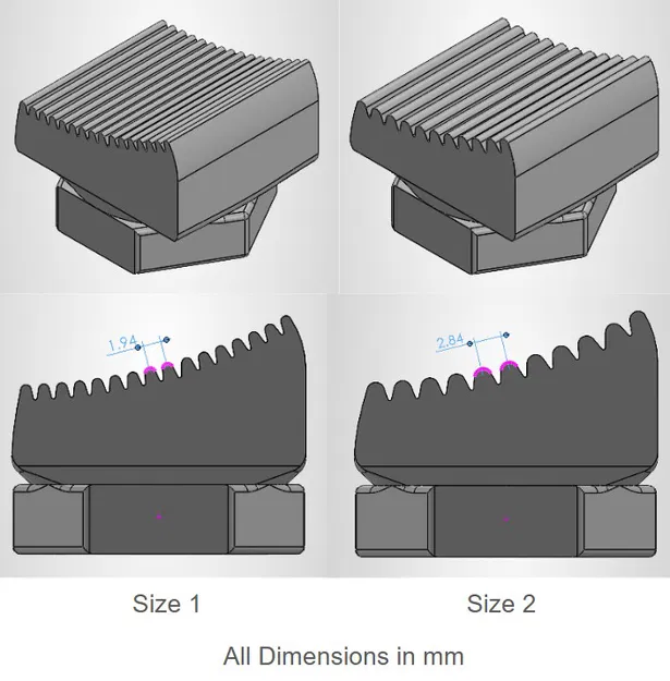Đầu công cụ gõ gáy (Backing Tool Head) dùng cho đóng sách - Image 2