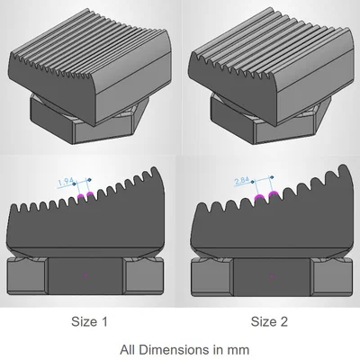 Đầu công cụ gõ gáy (Backing Tool Head) dùng cho đóng sách
