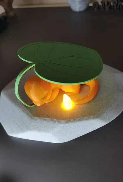 Mô hình chiếc lá trang trí cho đèn ngủ Charmander 3D - Image 1