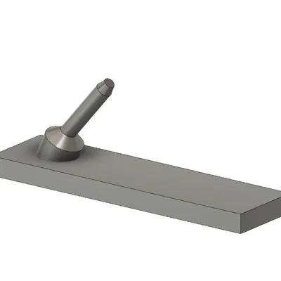 Giá đỡ súng ngắn 9mm (9mm pistol stand) - Mẫu in 3D đơn giản, chắc chắn