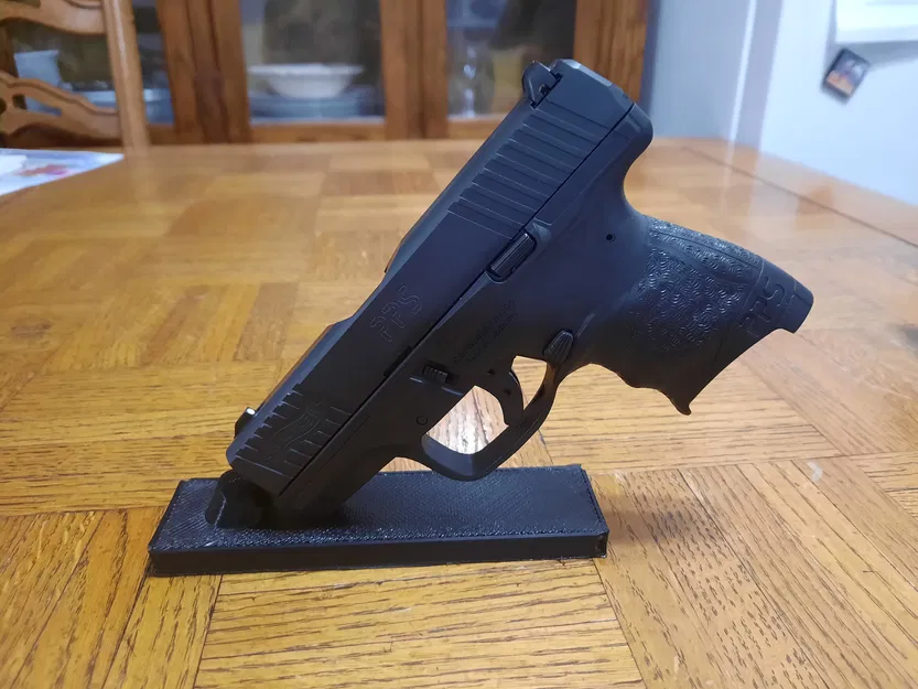 Giá đỡ súng ngắn 9mm (9mm pistol stand) - Mẫu in 3D đơn giản, chắc chắn - Image 4