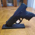 Giá đỡ súng ngắn 9mm (9mm pistol stand) - Mẫu in 3D đơn giản, chắc chắn - Thumbnail 4