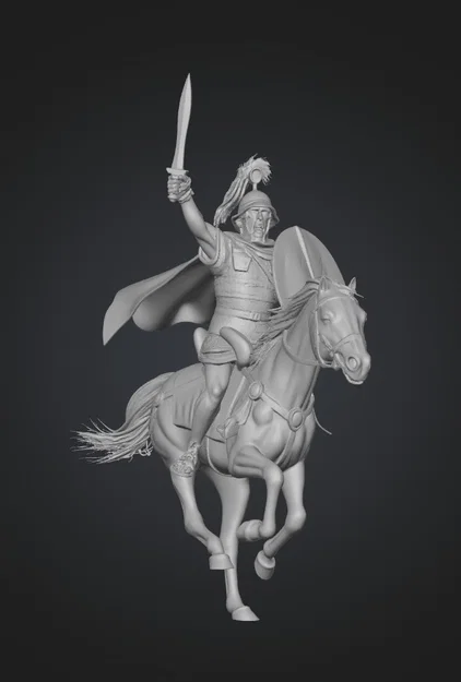 Mô hình Kỵ binh La Mã xung trận (Roman Cavalry Charge) in 3D - Image 1