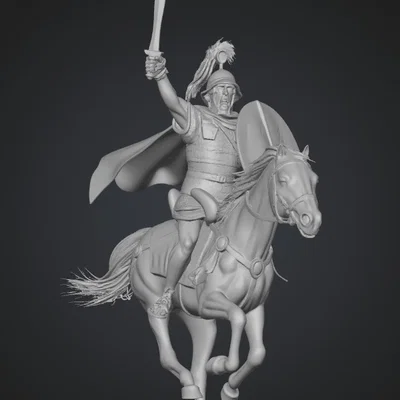Mô hình Kỵ binh La Mã xung trận (Roman Cavalry Charge) in 3D